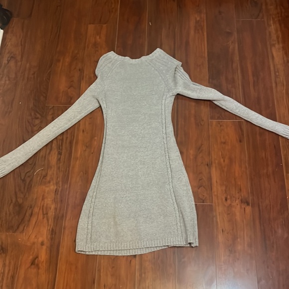 gray hollister sweater dress - Picture 2 of 4